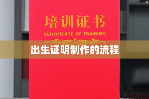 新蔡出生证明制作的流程