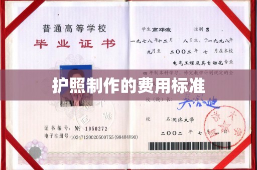 新蔡护照制作的费用标准