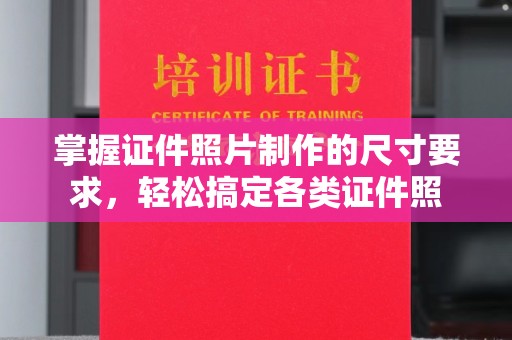 新蔡掌握证件照片制作的尺寸要求，轻松搞定各类证件照