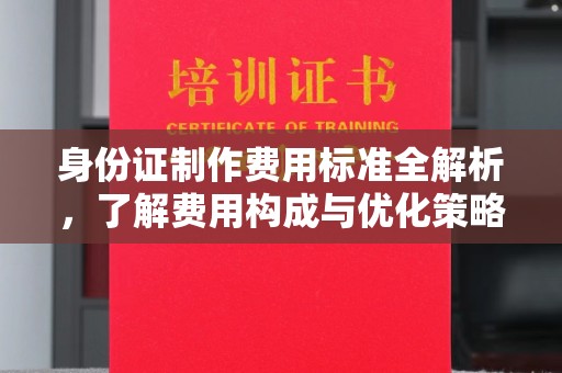 新蔡身份证制作费用标准全解析，了解费用构成与优化策略
