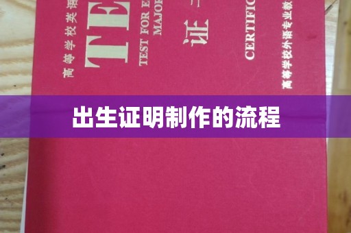 新蔡出生证明制作的流程