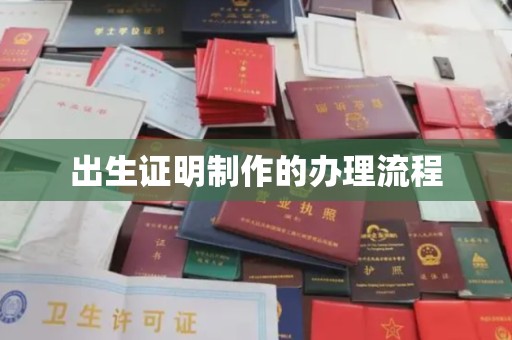 新蔡出生证明制作的办理流程